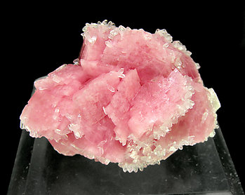 Rhodochrosite with Quartz. Top