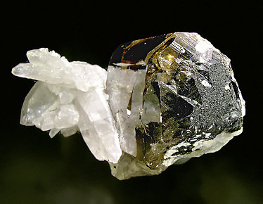 Cassiterite with Quartz. Top