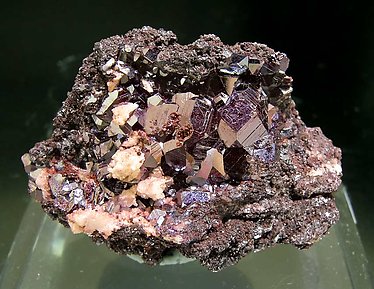 Cuprite with Calcite. 