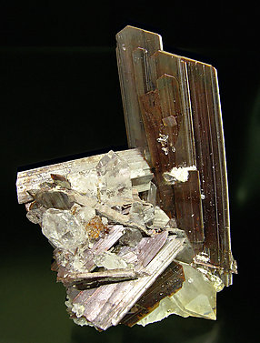 Brookite with Quartz.