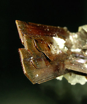 Brookite with Quartz. Top