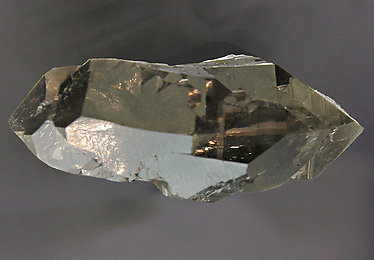 Quartz (variety smoky and gwindel). Top