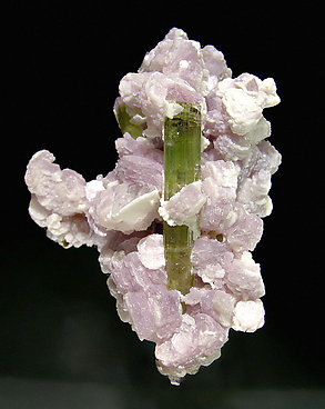 Elbaite with 'lepidolite'. 