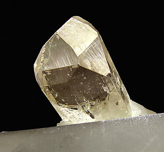 Topaz with smoky Quartz and Albite. 