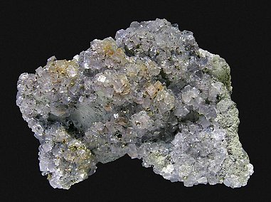 Fluorite with Chalcopyrite. 