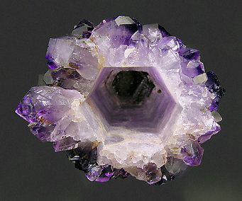 Quartz (variety amethyst). Bottom