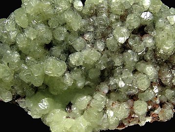 Smithsonite with Cuprite inclusions. 