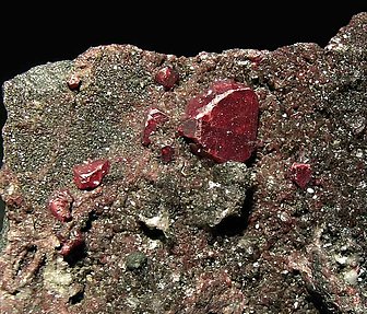 Cinnabar with Quartz. 