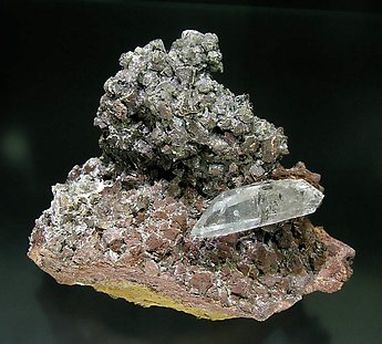 Quartz on Siderite.