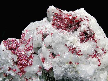 Cinnabar with Calcite. 