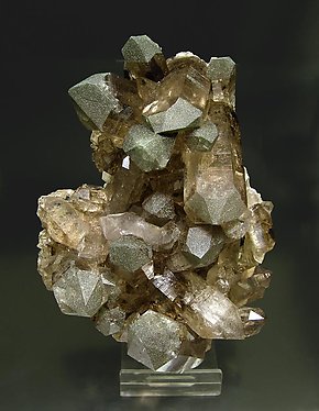 Smoky Quartz with Chlorite. Front