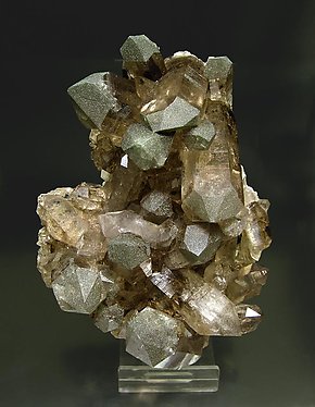 Smoky Quartz with Chlorite.