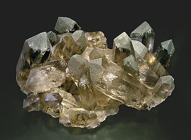 Smoky Quartz with Chlorite. Side