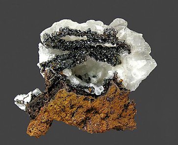 Descloizite with Calcite.