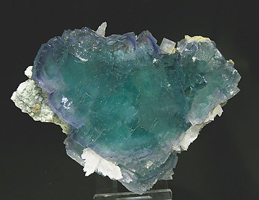 Fluorite with Calcite, Pyrite and Siderite. 