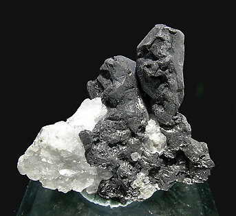 Acanthite with Calcite. 