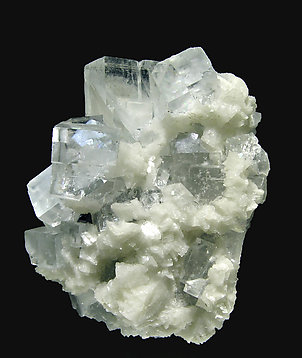 Fluorite with Dolomite and Sphalerite.