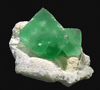 Fluorite (octahedral) with Quartz. 