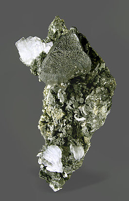 Tennantite with Baryte and Pyrite. 