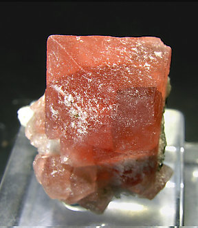 Octahedral Fluorite with Quartz. Rear