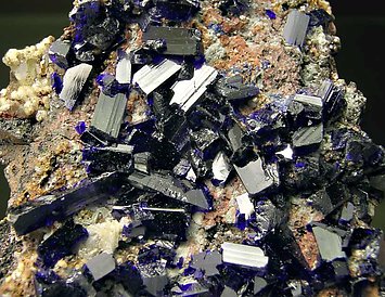 Azurite with Cerussite. 