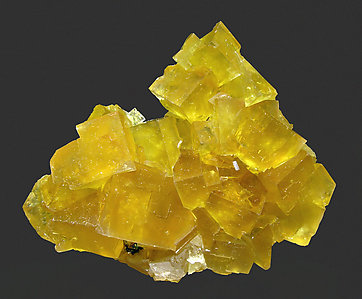 Fluorite with Chalcopyrite. 
