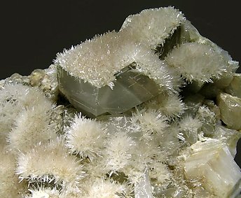 Aragonite on Dolomite. 