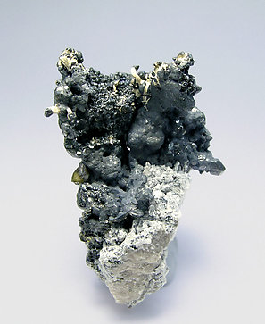 Acanthite with Silver. Front