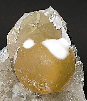 Fluorite on Quartz with Opal. 