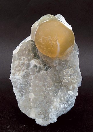 Fluorite on Quartz with Opal. 