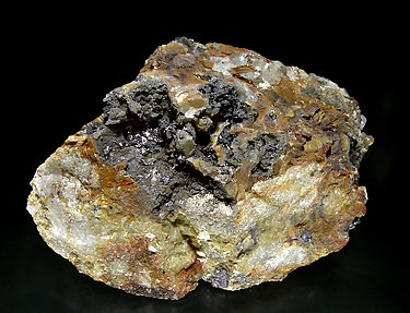 Pyrargyrite with Siderite and Quartz. 