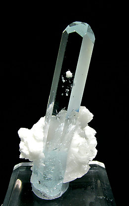 Beryl (variety aquamarine) with Albite.