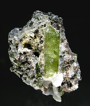 Fluorapatite with Quartz (Chalcedony) and Calcite. 