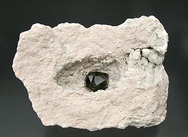 Almandine with Quartz. 