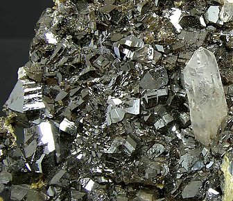 Cassiterite with Quartz and Siderite. 