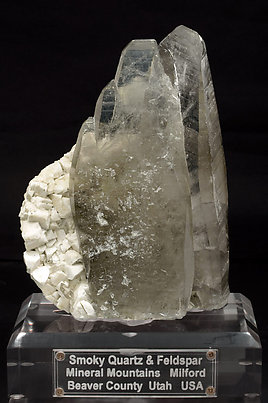 Smoky Quartz with Feldspar.