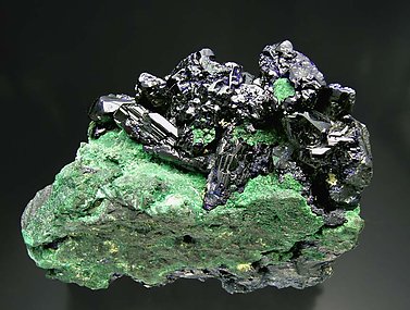 Azurite with Malachite.