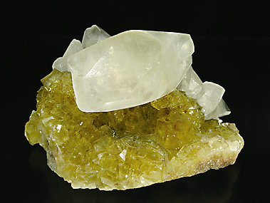 Calcite with Fluorite. Front