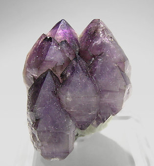 Quartz (variety amethyst) with smoky Quartz and Microcline. 