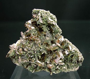 Axinite-(Fe) with Albite and Chlorite.