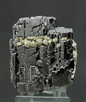 Ferberite with Muscovite and Siderite.