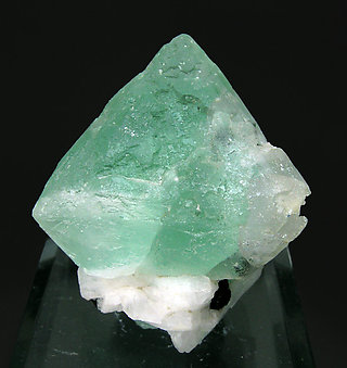 Octahedral Fluorite with Schorl and Albite.