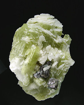 Fluorite with Brazilianite and Albite. 