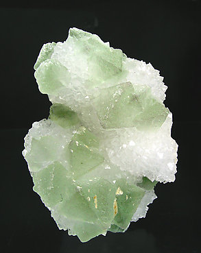 Octahedral Fluorite with Quartz. 