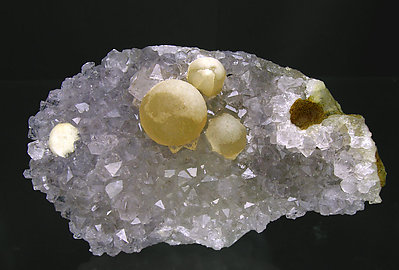 Fluorite with Quartz.