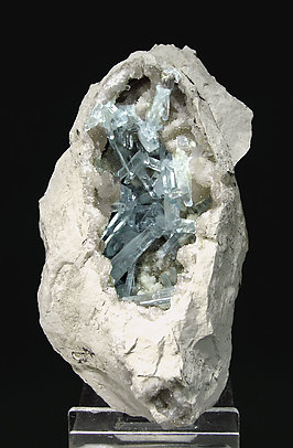 Celestine with Calcite. 