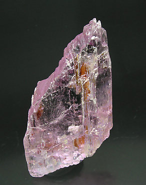 Spodumene (variety kunzite). Rear