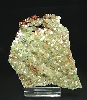 Smithsonite with Cuprite inclusions.