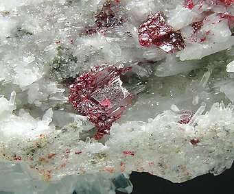 Cinnabar with Quartz. 