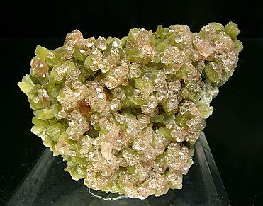 Grossular (variety hessonite) with Diopside. 